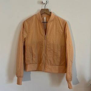 Lululemon Women's Sz. 8 Non Stop Reversible Bomber Jacket Bleached Apricot